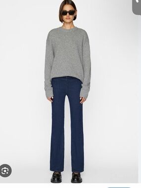 Frame Denim JetSet Flare Jeans - Navy Blue